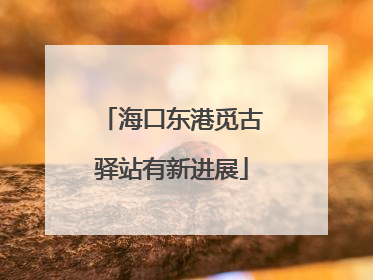 海口东港觅古驿站有新进展